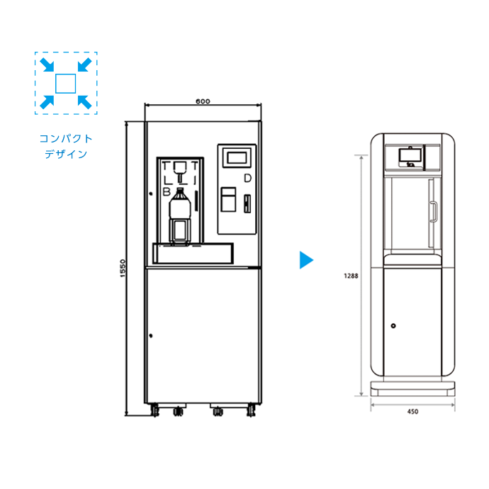 操作しやすいタッチパネル